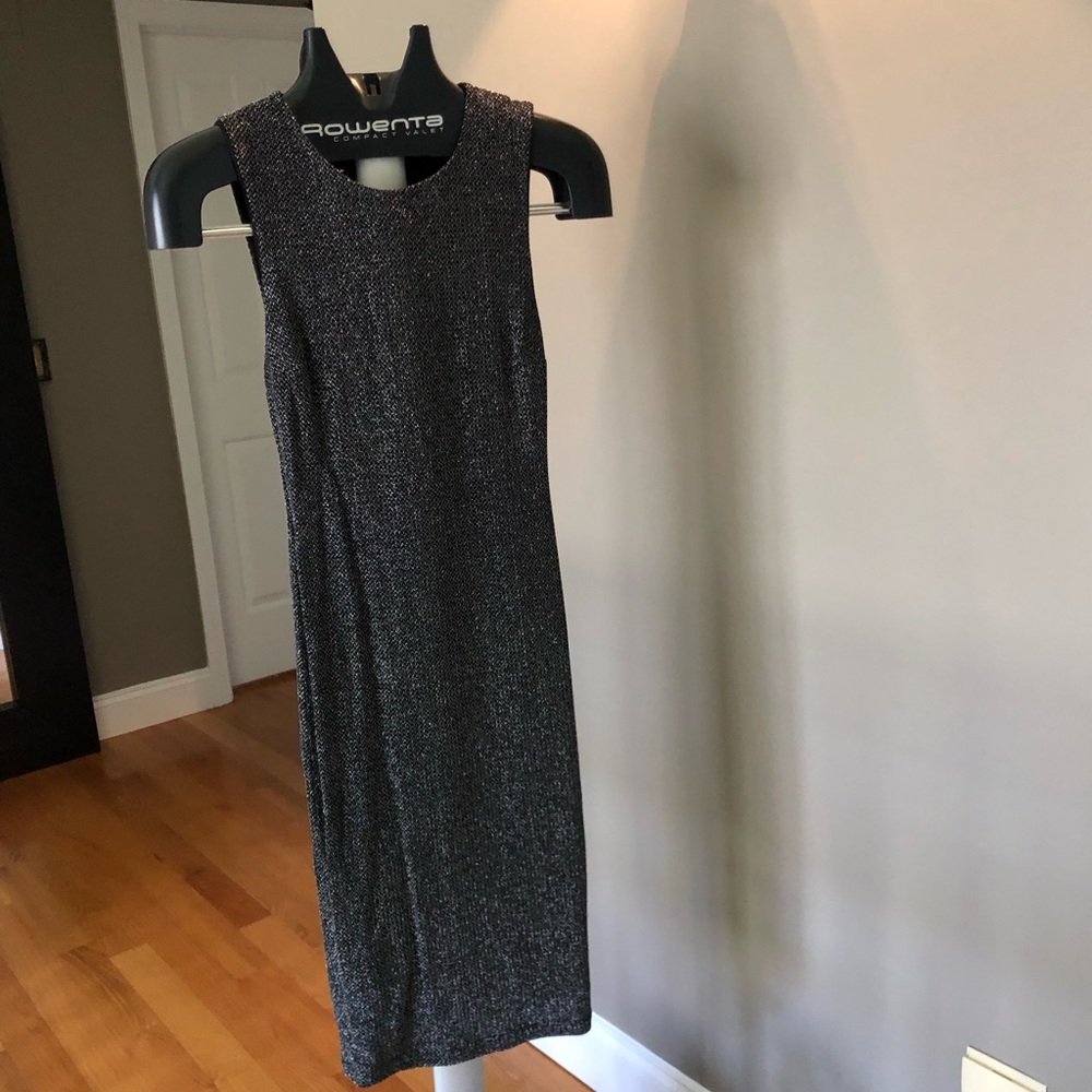 Black and silver spandex Philosophy dress